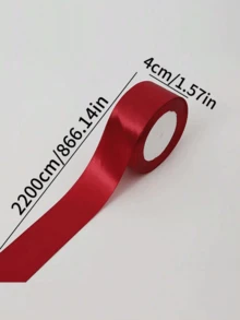 (5 Cuộn Ruy Băng) Hoa Hồng Tự Làm Vật Dụng Ruy Băng Sa Tanh Trang Trí Bánh Gói Quà Tiệc Cưới Nơ Hoa Hồng Tự Làm Vật Liệu Ruy Băng Rộng 4cm/1,57 inch - hình dạng - Xem 3