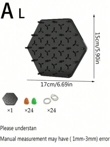Connected Triangle Board Game, Kids' Interactive Chess Style Logic Thinking Training Toy - Multicolor - View 14