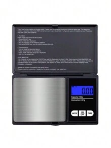 1pc Mini Electronic Scale, With LED Display And Protective Cover, Easy To Store And Carry, High Precision, Can Be Used To Measure The Weight Of Small Items Such As Jewelry Metal And Powder, Battery Not Included - Multicolor - View 3