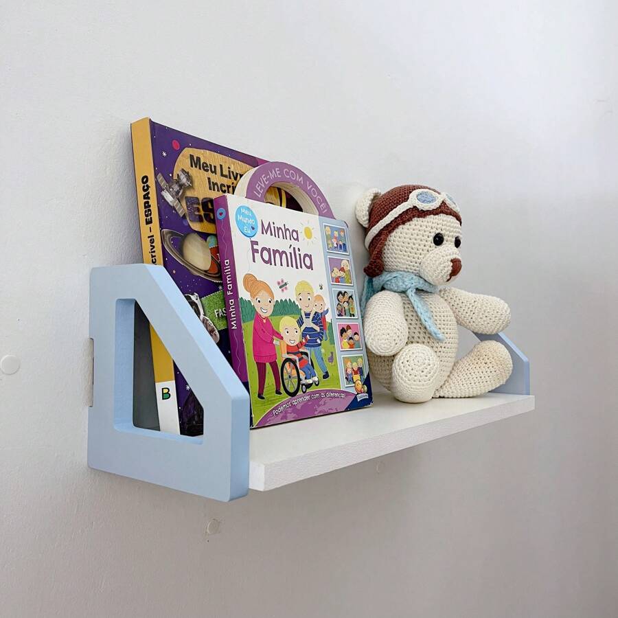 1 Colorful Geometric Children's Shelf Decoration Toys Wall Accessories 60cm SG1560 - 藍色 - 查看 1