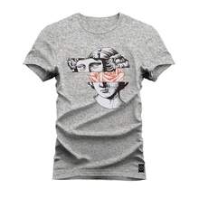 Nexstar Unisex Printed Cotton Liberty T-Shirt - Xám - Xem 1