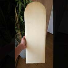 Cabeceira Cama Estofada Nuvem Suede 20x60 - Bege - Visão 1