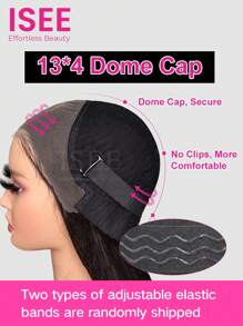 ISEE HAIR Wear Go 13x4 HD Lace Glueless Water Wave Lace Front Wigs Natural Color Pre-Plucked Pre-Cut 180% Density 18-30 Inch Human Hair Wigs High Quality For Women - SNatural - View 5