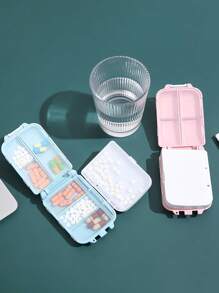 Portable Pill Box For Travel Moisture Proof Pill Organizer Reusable Pill Case For Men And Women Medicine Planner Daily Pocket Case To Hold Vitamin Medicine Medication And Supplement Home Travel Essential Accessories For Outdoor Office Back To School Camping Medical Emergency Bag Pill Container Medicine Box Medicine Organizer Medicine Storage