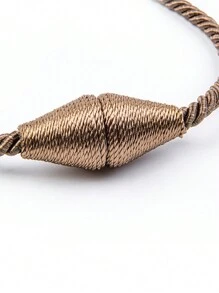 1pc/2pcs Magnetic Polyester Cone Shape Curtain Tiebacks, Suitable For Curtain Fixation Gifts Birthday Graduation