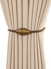 1pc/2pcs Magnetic Polyester Cone Shape Curtain Tiebacks, Suitable For Curtain Fixation Gifts Birthday Graduation