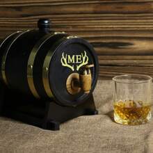 Personalized Oak Whiskey Barrel,Whiskey Cask For Dad,Bourbon Barrel,Home Bar,Groomsmen Gifts,Best Man Gifts,Gifts For Dad Father Grandpa ,Waterproof,Anti-Mold Stylish,Adorable,High-Quality Custom,Personalized,Unique Ideal Gifts For Her Boyfriend,Girlfriend,Dad,Mom,Family,Friends,Son,Daughter,School Students,Kids For Anniversaries,For Birthdays School,Office,Home - Multicolor - View 8