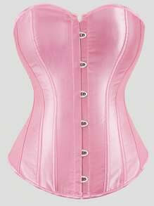 Women's Fishbone Shaping Bustier Crop Top, Waist Cincher Tight Top, New Year Party, Valentine's Day, Holiday Tops, Corset Top, Halloween Costume - Multicolor - View 12