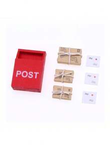 7-Piece 1:12 DIY Simulated Mailbox Set, Home Decoration, Room Decoration, Doll House Outdoor Door Miniature Scene Decoration, Party Gift, Miniature Doll House, Miniature Decorative Doll House, Bedroom Ornaments Birthday