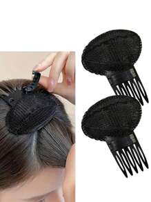 1/2pcs Fashionable Thickening Invisible Foam Puff Hair Booster Device, Bangs Styling Clip, Hair Accessories For Women ,Comb Hair ,Hair Styling Tools