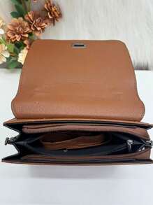 Women's Crossbody Bag, For Events. Swivel Lock And Zipper Closure. Detachable And Adjustable Straps - 鏽棕色 - 查看 5
