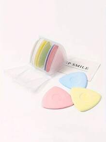 10/20pcs Colorful Triangular Erasable Chalk Set, Specialized Clothing Cutting Tool, Cutting Drawing Powder Accessories Marking - Perfect For Sewing, Embroidery, Makeup, Marking And Colorful Creation - Comes With Durable Plastic Storage Box For Easy Organization - Multicolor - View 5