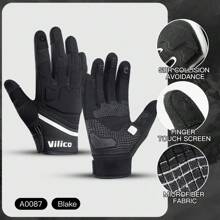 Kyncilor Guantes tácticos militares para pintura, airsoft, combate, bicicleta, con protección de goma y antideslizantes de dedo completo - Multicolor - Ver 8