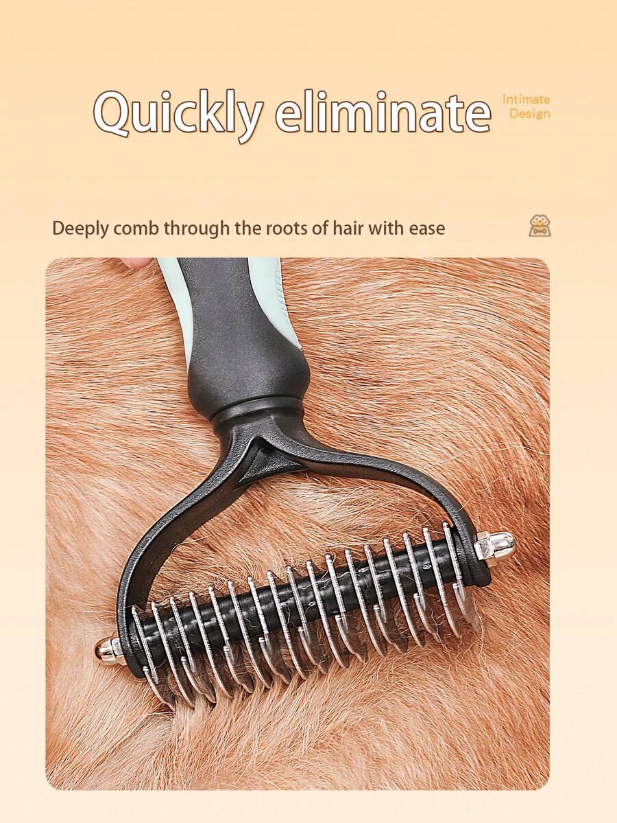 Effective Pet Shedding Brush And Dematting Comb For Dogs And Cats