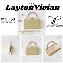 Women's Fashion Evening Bag, Compact And Versatile, With Adjustable Side Strap - Ideal For Events, Weddings And Special Occasions. Elegant And Sophisticated Style In High - 黑色 - 查看 2