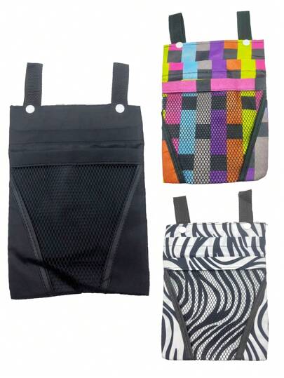 1pc Bicycle Storage Bag Waterproof Bicycle Basket With Mobile Phone Holder Durable And Spacious Double Pocket Design Useful Cycling Accessory For Bike Scooters, Ideal Gifts To Free Your Hands