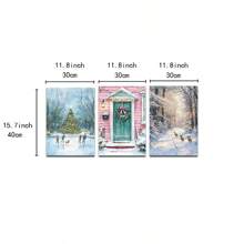 1/3 đồ trang trí Giáng sinh Tranh in Canvas Phong cảnh rừng mùa đông Nghệ thuật treo tường Trang trí Giáng sinh Trang trí ngày lễ Cây thông Noel Không có khung - Nhiều màu - Xem 19