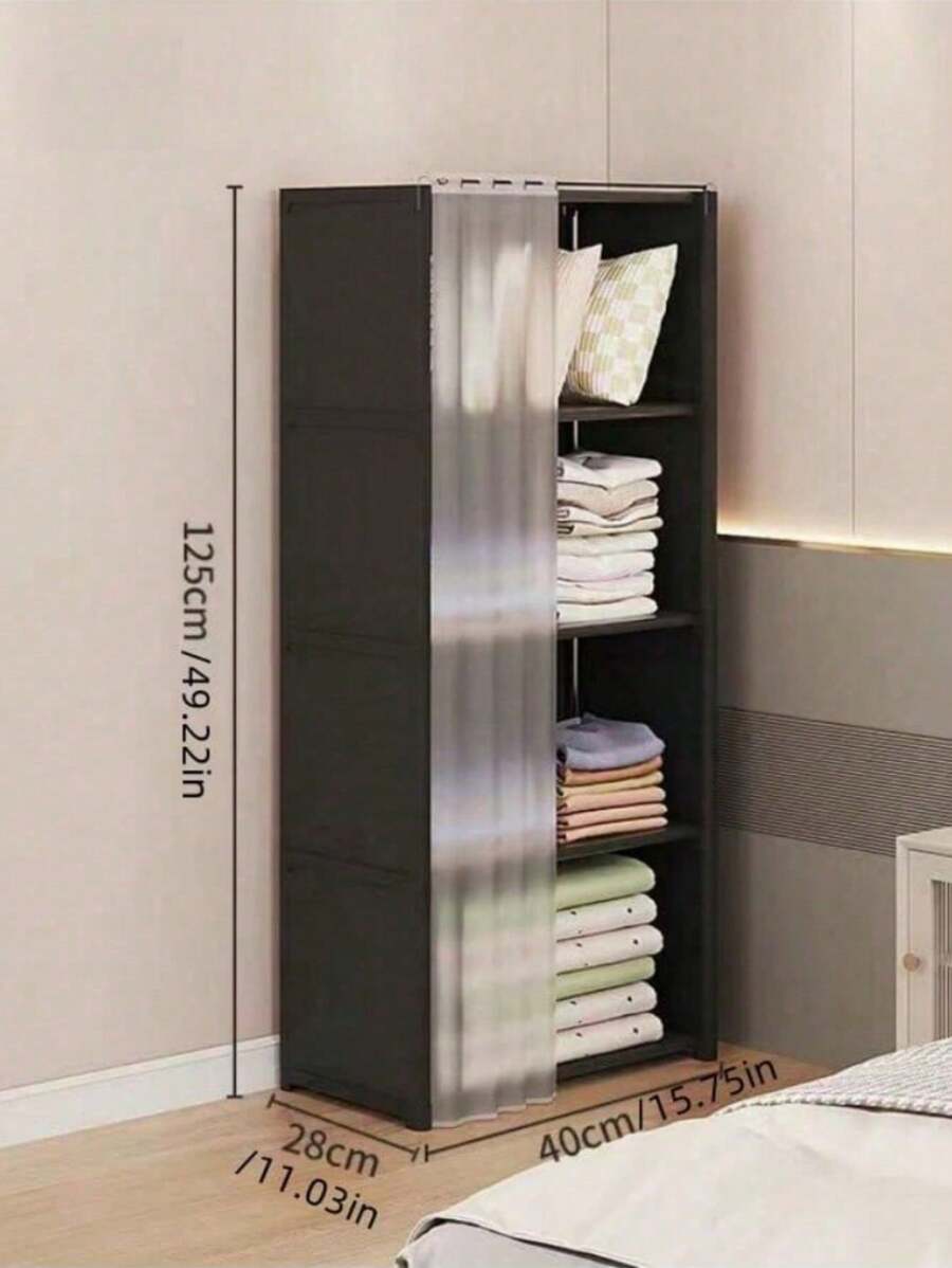 1pc Multipurpose Cube Bookshelf Wardrobe, Freestanding Display Shelves