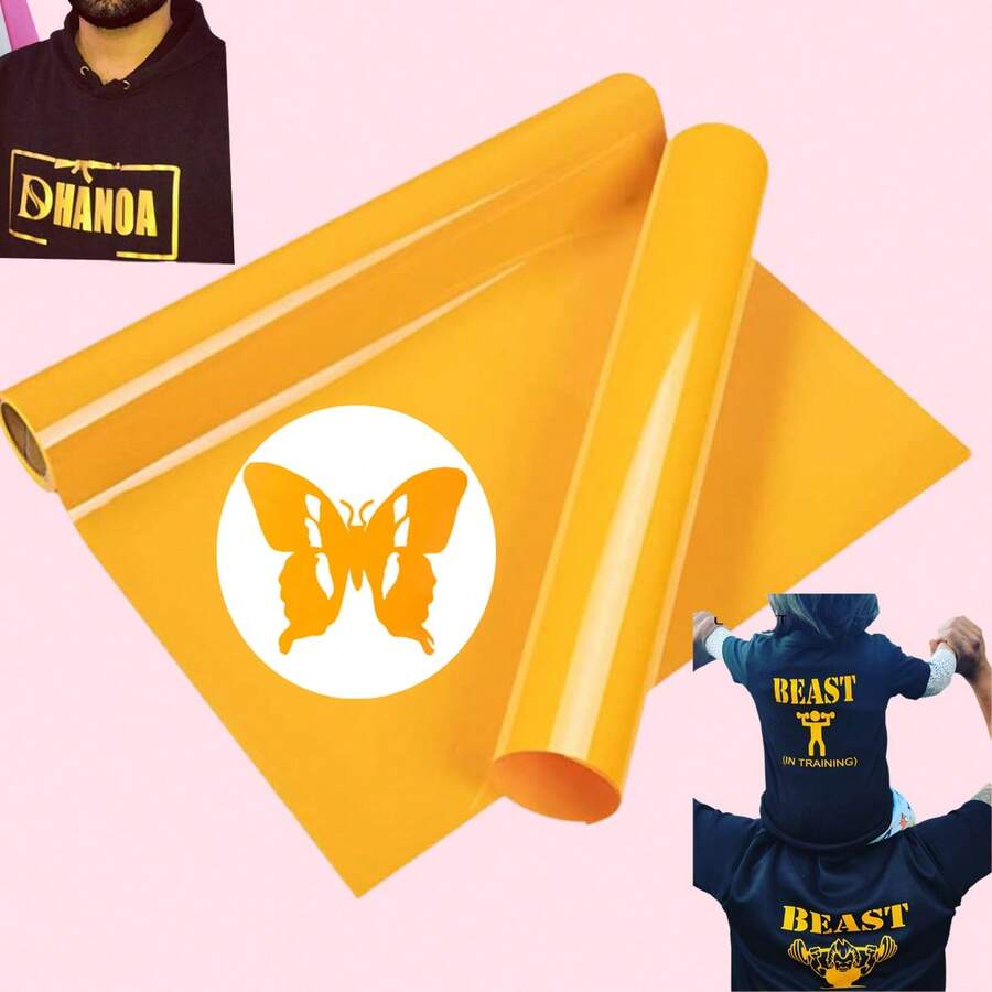 1 件 PU 热转印乙烯基薄膜 DIY 定制服装