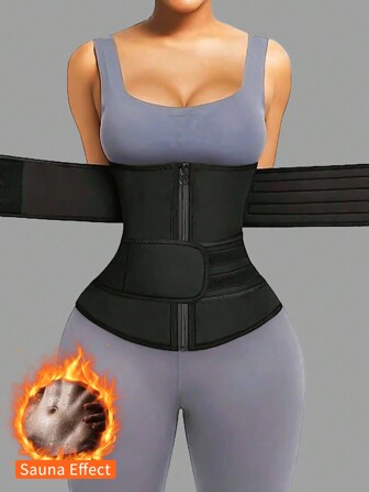 Women's Sports Slimming Waist Belt, Cross-Border Adult Athletic Silver Ion Fitness Sweat Abdominal Band, Elastic Fitness Waist Trainer For Running, Summer