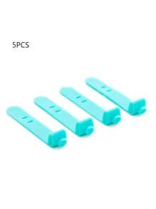 5pcs Desk Cable Management Silicone Ties, Headphone Anti-Lost, Wire Organizer Straps