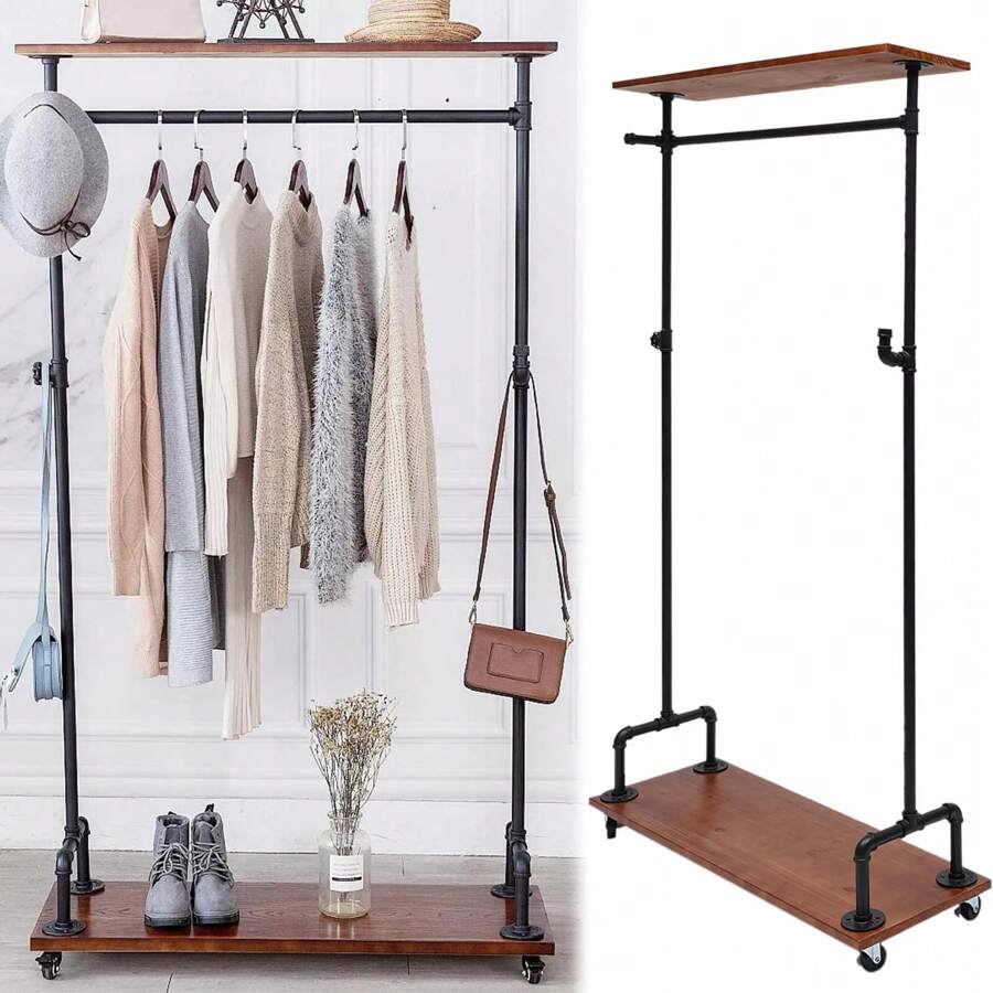 Futchoy Heavy Duty Clothes Rack Stand Clothing Display Rack Store Home