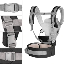 D&L Mochilas Canguru Carregador De Bebê Portador Ergonômico 3 Em 1 - Preto - Visão 3