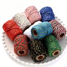 Dây thừng Giáng sinh màu đỏ vàng xanh lá cây dày 2mm 20 mét/cuộn dùng để gói quà DIY, làm đồ thủ công, trang trí nhà cửa, làm vườn - dây gói quà - Xem 7