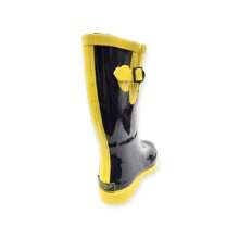 Botas y Botines de Mujer Hebilla Slip on Guay Elegante Glamour punk Preppy Sexy Deportivo Vacación Miedoso De moda - Negro y amarillo - Ver 3