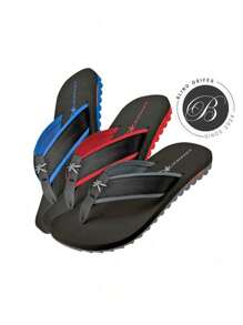 Kivah Knnr Men's Unisex Casual Adult Cushy Flip Flop Sandal Immediate Shipping Launch - 紅色 - 查看 4