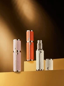 1pc 5ml Refillable Leather Perfume Travel Spray Bottle, Portable Fragrance Atomizer Ideal For Travel, Office, Home Decor, Weddings, Parties, Birthdays, Gifts For Him/Her, Holidays