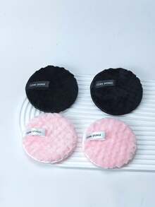 1/2/4/6/8 件化妆海绵/粉扑，洁面海绵，超细纤维卸妆棉，面部和身体清洁海绵，去黑头，柔软面部清洁，卸妆棉，洁面工具 - 彩色 - 查看 6