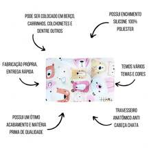 适合婴儿男孩和女孩的扁平头印花解剖枕头 - 蜂蜜熊 - 查看 7