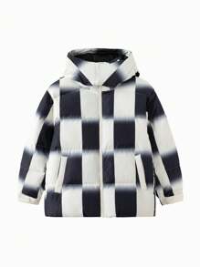 Balabala Boys' Winter Jacket Warm Hooded Outerwear For Teen Boy