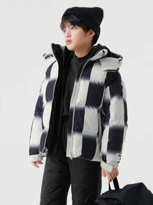 Balabala Boys' Winter Jacket Warm Hooded Outerwear For Teen Boy