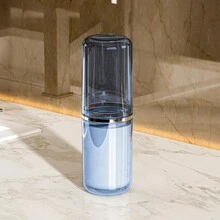 旅行牙刷架杯套装，便携式漱口杯透明刷牙杯牙膏架 - 彩色 - 查看 8