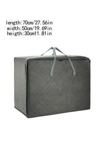 1 件大容量储物袋，带饰边，可存放季节性衣服和被子，搬家和储物手提袋，超大手柄，透气防尘防潮衣物整理 - 彩色 - 查看 14