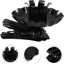 Set de 10 pinzas para velas giratorias de Navidad de hierro, soportes para velas para árbol, candelabros, portavelas, para fiestas, Navidad, cumpleaños, bodas y otras ocasiones románticas, decoración de habitaciones, regalos - Negro - Ver 7