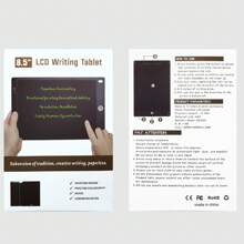 Mesa digitalizadora LCD de 8,5'', tela colorida sólida, bloco de desenho com grafite, quadro de escrita, presente educacional de Natal e aniversário, quadro de aprendizagem, presente de Halloween, Natal e Dia de Ação de Graças, presente de Páscoa, volta às aulas