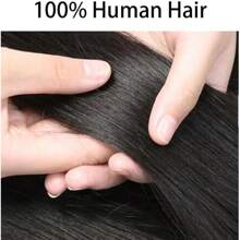 Human Straight Hair Toppers For Women Real Remy Hair Hair Toppers For Thinning Hair ,Hair Loss, Cover Bald Or White Hair Multicolor Color 12x13cm Silk Base Three Clips In Topper (10inch)1B# Natural Black - S1 - 查看 2