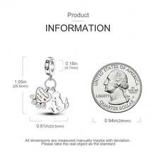 1 Chiếc Bùa Thú Cưng Bằng Bạc Sterling 925 Bùa Mèo Và Chó Trang Sức Cho Những Người Bạn Tốt Thích Hợp Làm Quà Tặng Cho Người Yêu Thú Cưng Thích Hợp Làm Vòng Tay Rắn Tự Làm Trang Sức Bùa Vòng Tay Nữ Phụ Kiện Đính Hạt Tự Làm - Bạc - Xem 4