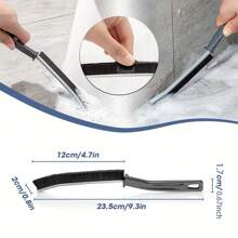 Jeu de 1/2/3 brosses de nettoyage des interstices à poils durs - Nettoyant polyvalent pour les joints et les interstices des carrelages de salle de bain, parfait pour les magasins et l'usage domestique
