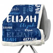 Couverture en laine épaisse personnalisée avec texte personnalisé, couverture douce et chaude pour la sieste, convient pour les canapés, les lits de bureau, les voyages de camping, couverture cadeau de vacances polyvalente