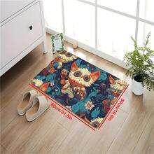 1 Cái, Phim Hoạt Hình Mỹ Quái Vật Hoạt Hình Hài Hước, Phong Cách Ins Thời Trang Và Sáng Tạo Đơn Giản, Thảm Khu Vực Mềm Chống Trượt Có Thể Giặt Được, Thích Hợp Cho Phòng Khách, Phòng Ngủ, Nhà Bếp, Phòng Tắm, Nhà Vệ Sinh, Cửa Ra Vào, Sân Trong, Thảm Sàn Trang Trí Phổ Thông Bốn Mùa, Trang Trí Nhà Cửa - Nhiều màu - Xem 14