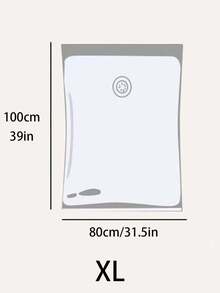 1pc Transparent Large Air Vacuum Bag, Plain Clothes Storage Bag For Household Decorations Autumn Decor Festival Decor Room Decor Home Decor Fall Decor Bedroom Decor