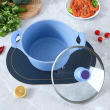 2 buc/Set Set de vase de gătit Maifanshi din aluminiu, inclusiv oală și tigaie antiaderență, potrivite pentru plită pe gaz și cu inducție, oale multifuncționale pentru fierbere de fructe de mare