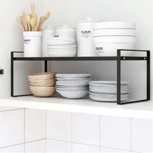 1pc Multifunctional Under Cabinet Rack, Suitable For Countertop, Sink, Utensils Storage In Kitchen And Bathroom, Organizer And Storage, Home Accessories, Storage, Kitchen, Kitchen Organizer, Kitchen Supplies, Room Decor, Home Decor