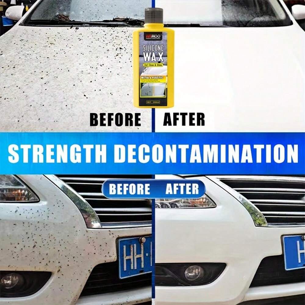 200ml Car Paint Cleaner Wax, Safe For Metal And Plastic, AbrasiveFree