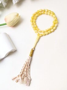 1 pezzo imitazione pietra naturale, braccialetto di preghiera con 45 perline, stile arabo
