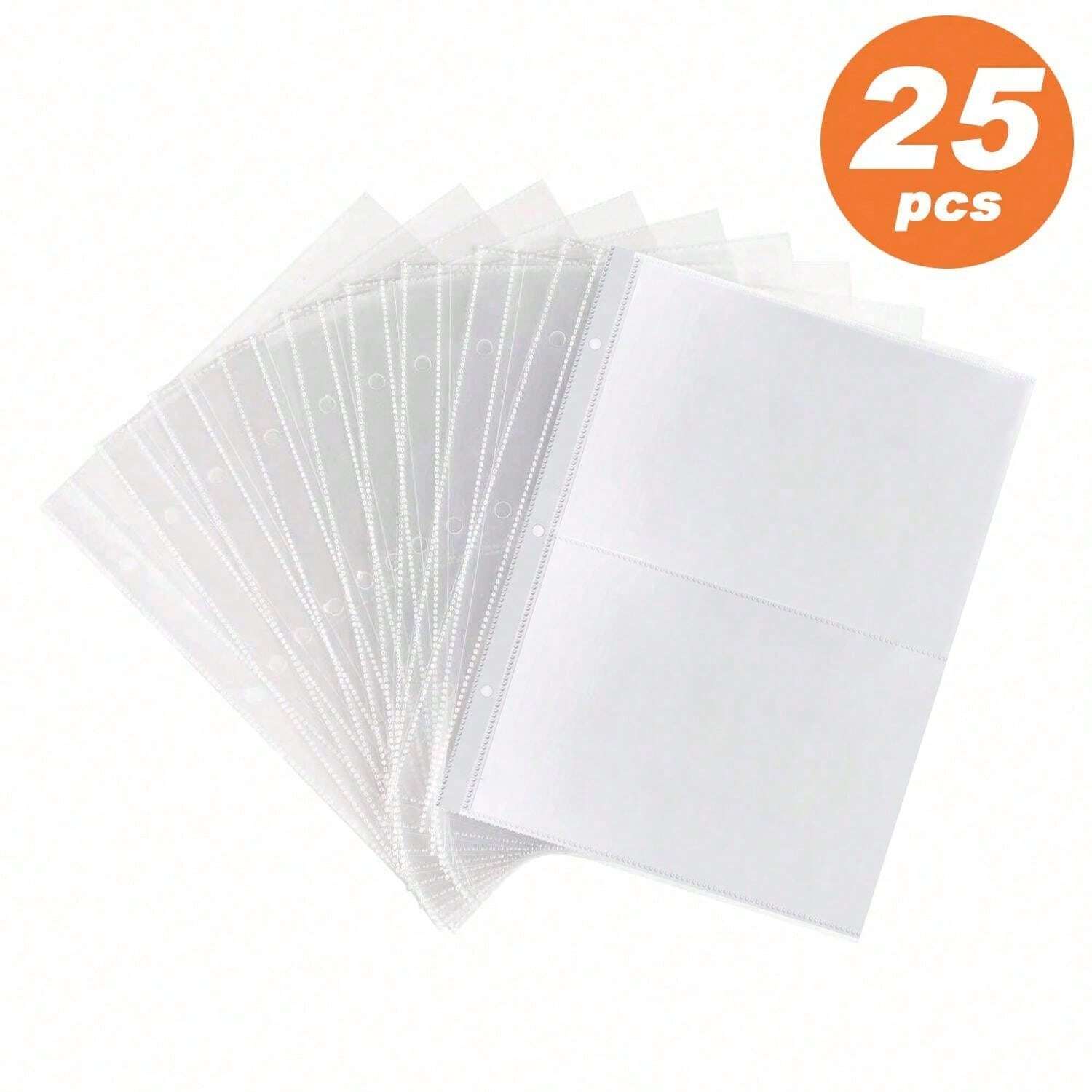 Recipe Binder Set A5 3Ring Cookbook With 50 Recipe Cards, 25 Clear